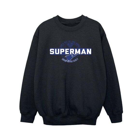 DC Comics Boys Superman Out Of This World Sweatshirt / Black